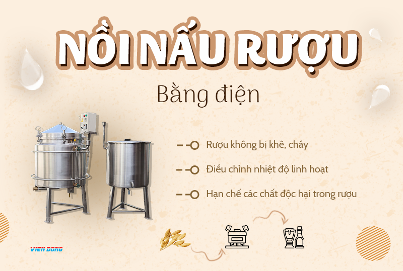 nồi hơi nấu rượu