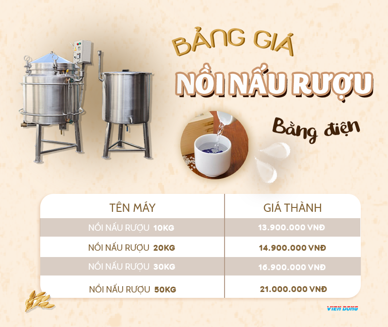 nồi nấu rượu công nghiệp